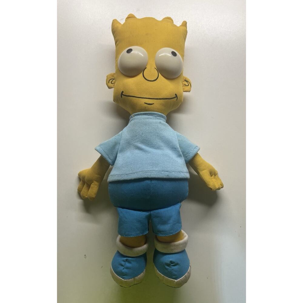 Vintage Bart Simpson Plush Stuffed Rag Doll 17" Dan Dee 1990 90's Matt Groening‎